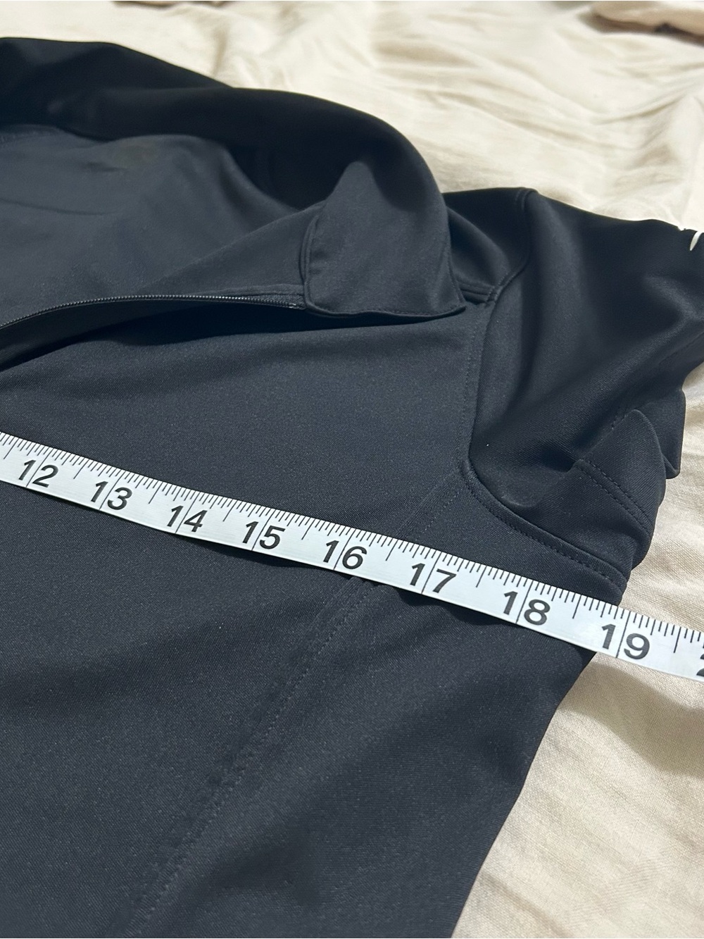 Slazenger Black Golf Polo Athletic Zip Front shirt - Picture 5 of 7